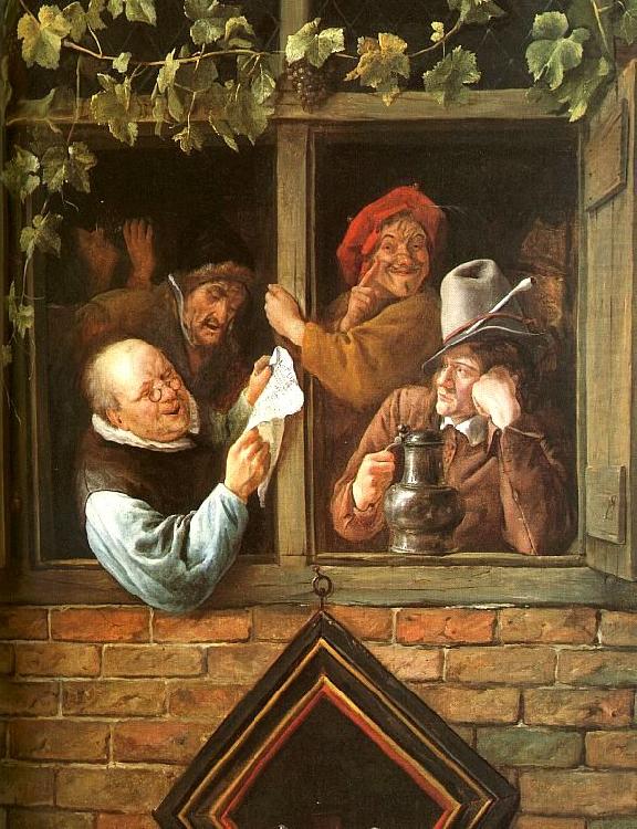 Jan Steen Rhetoricians at a Window china oil painting image